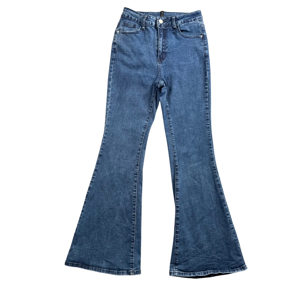 Gilipur Flare Jeans Womens 26 Blue‎ High Rise Bell Bottom Stretch Denim